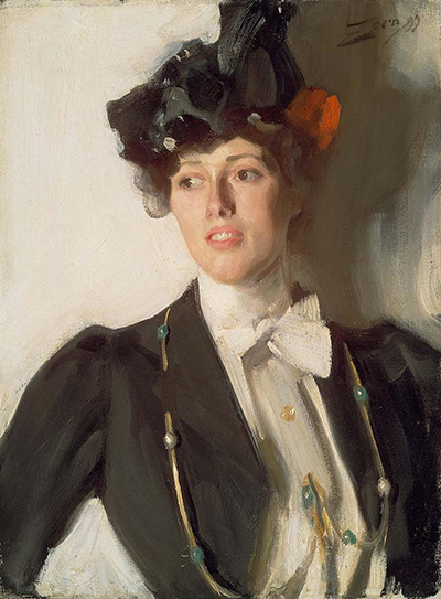 Martha Dana (later Mrs William Mercer) Anders Zorn